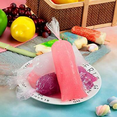 Ice Popsicle Bags Disposable Ice Pop Mold Bags Plastic Ice Candy Bags for Mak... - Fresh Stock Dated February 2026