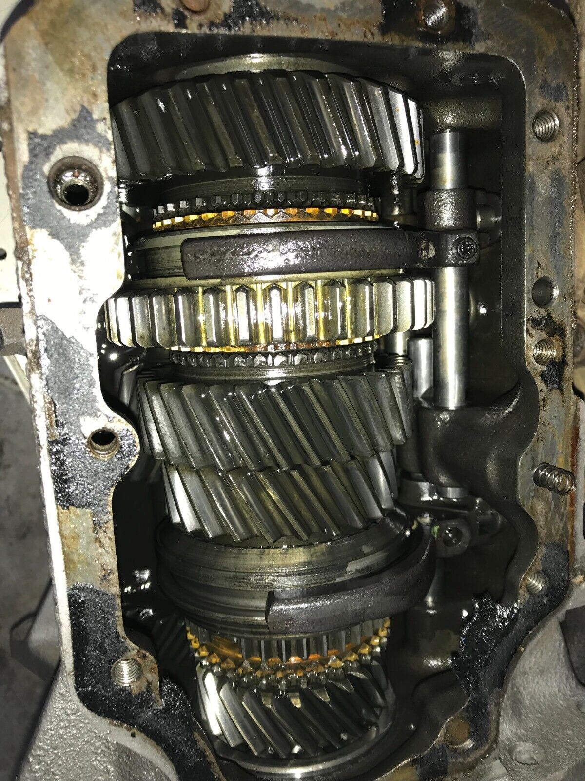 1971-73 Torino Top Loader 4-Speed transmission w Original hurst Shifter - Fresh Stock Dated December 2025