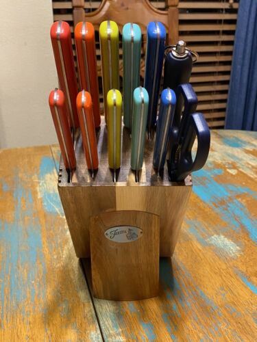 Fiesta Merengue 13 PC Cutlery Set W Block Kitchen Knifes Designer Set - Fresh Stock Dated January 2026