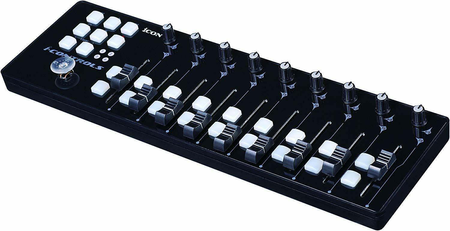 Icon i-Controls - Potable 9-Fader MIDI Controller - Fresh Stock Dated December 2025