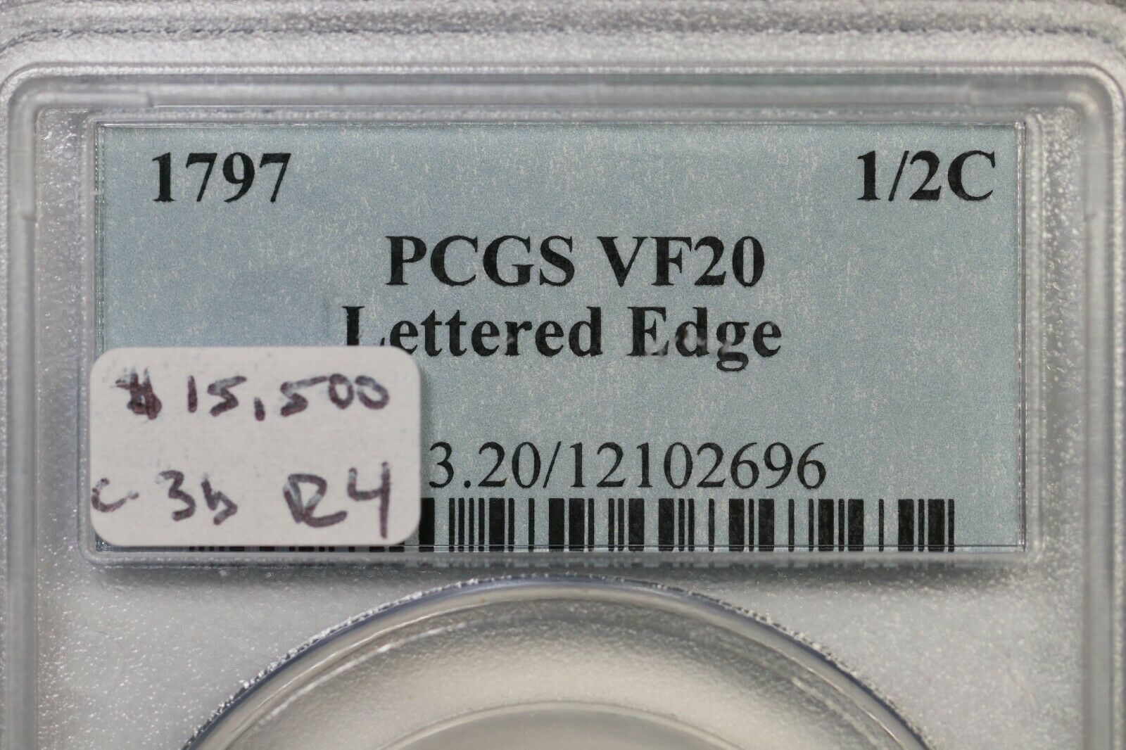 1797 C-3b R-4 PCGS VF 20 Lettered Edge Liberty Cap Half Cent Coin 1/2c - Fresh Stock Dated December 2025