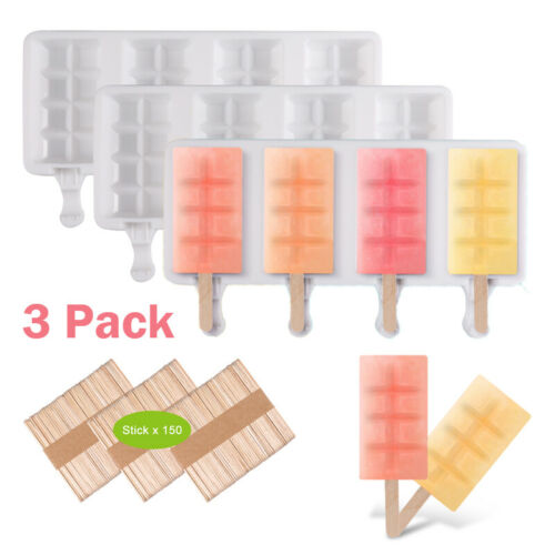 Homemade Popsicle Molds Shapes, Silicone Frozen Ice Popsicle Maker-BPA Free NEW - Fresh Stock Dated January 2026