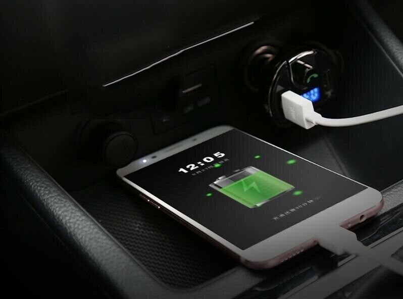 Bluetooth Music Player FM Transmitter Modulator Car Kit with 2.1A USB Car Charge - Fresh Stock Dated December 2025