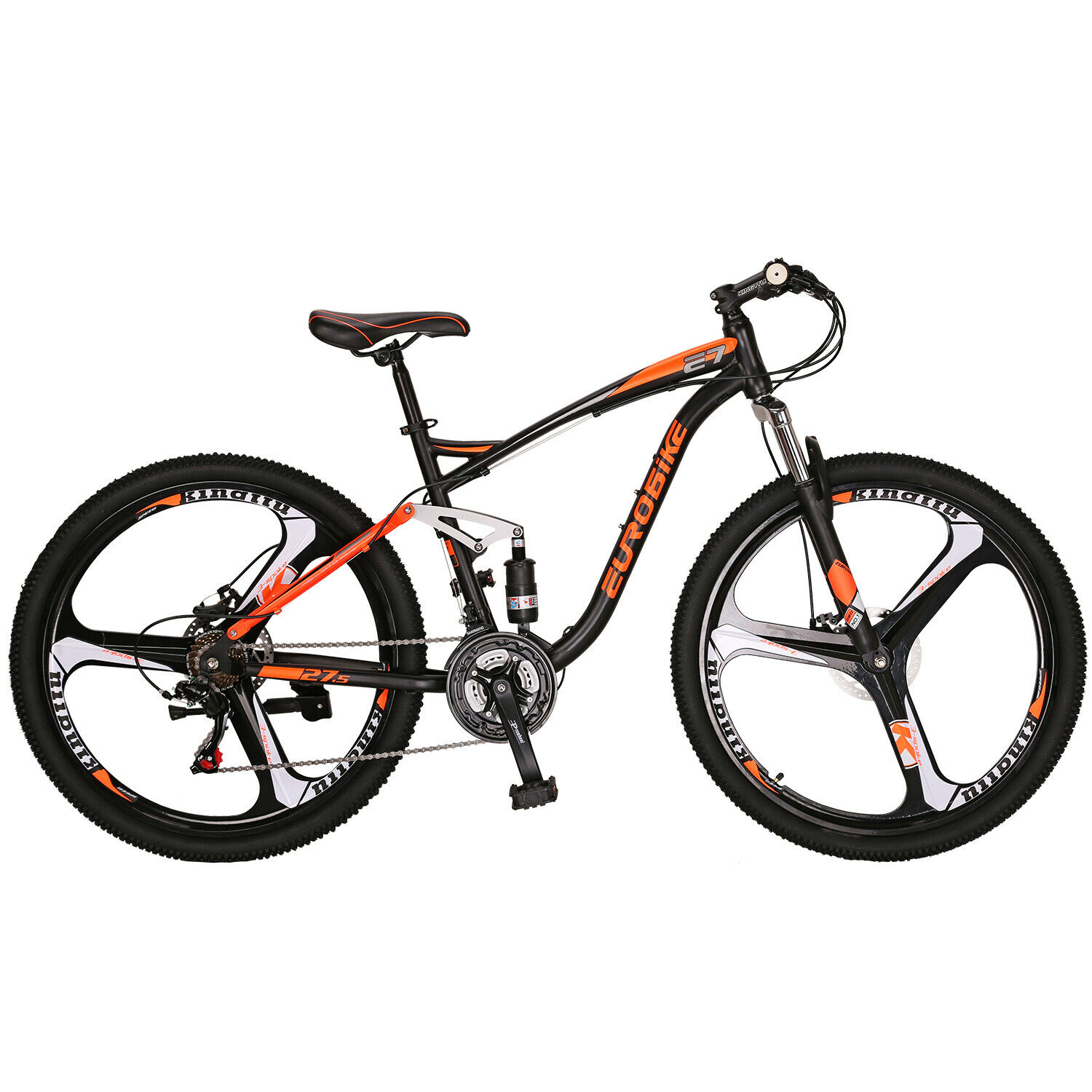 27.5” Full Suspension Mountain Bike 21 Speed Bicycle Mens Bikes Disc Brakes MTB - Fresh Stock Dated January 2026