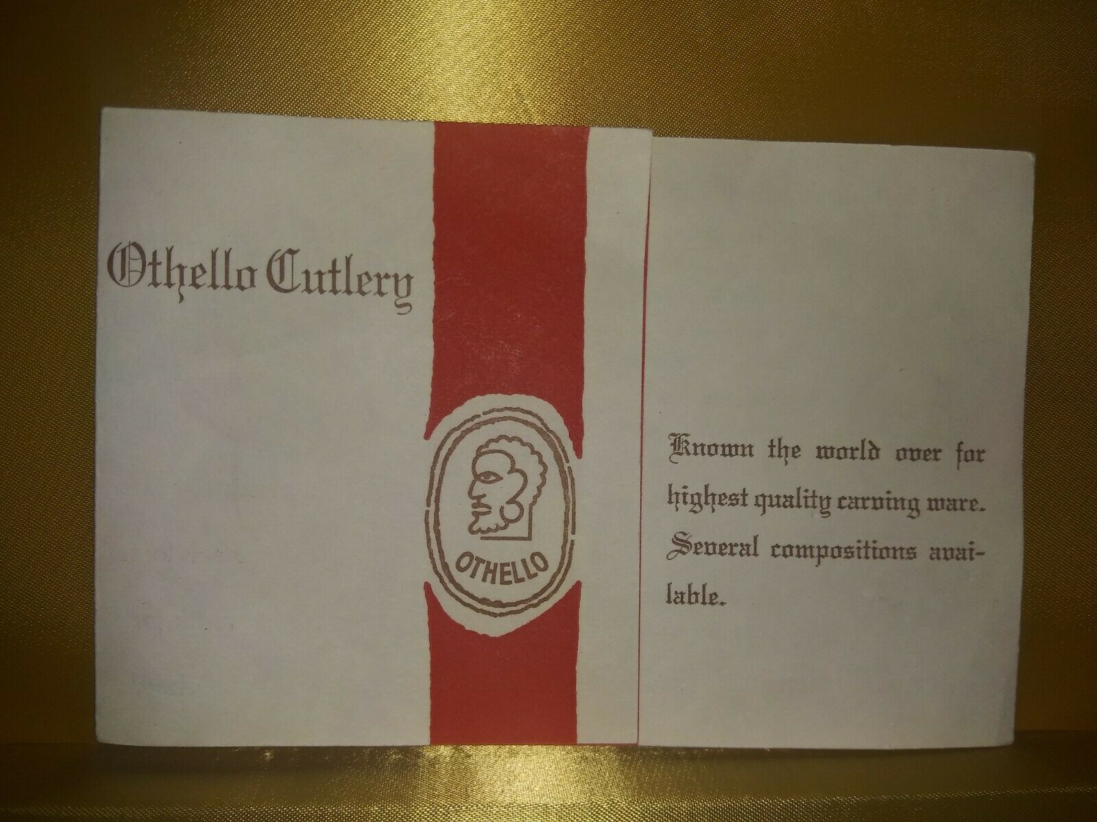 Othello Cutlery Set - Deer Motive - Solingen West Germany - Fresh Stock Dated January 2026