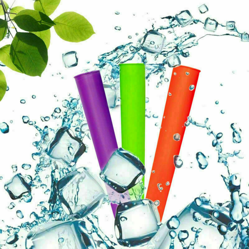 6PCS Silicone DIY Ice Stick Molds  Ice-lolly Molds Ice Pop Maker Ice Cream Form - Fresh Stock Dated February 2026
