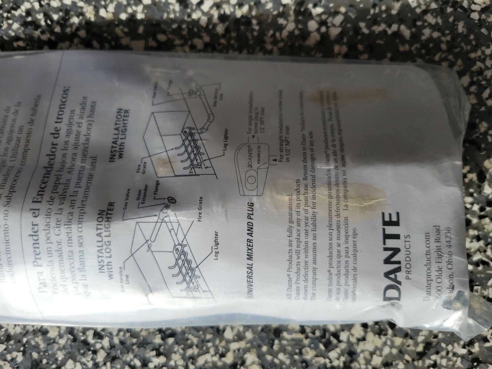 Universal Gas Log Lighter Imperial for Wood Burning Fireplace Brand New - Fresh Stock Dated January 2026