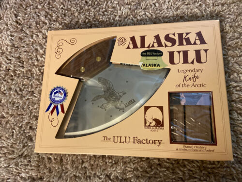 NEW Alaska ULU Legendary Knife Of The Arctic-the Ulu Factory, 1993, Stand, Instr - Fresh Stock Dated January 2026