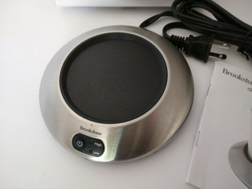 Brookstone Mug Beverage Warmer Coffee Tea Soup 21w Model K72AS Stainless C - Fresh Stock Dated February 2026