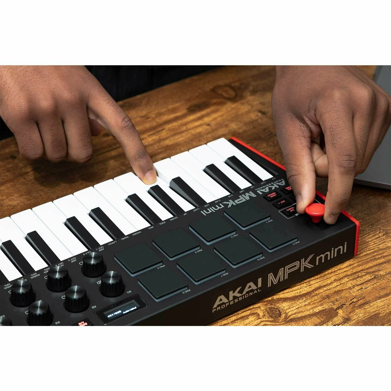 Akai MPK Mini MK3 25-Key Compact USB Keyboard & Pad Controller w Software & Ear - Fresh Stock Dated December 2025