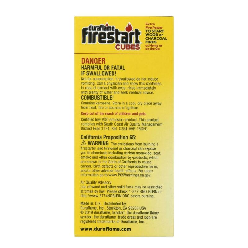 Duraflame Firestart Cubes 18-Pack, Fire Starters for Wood or Charcoal - Fresh Stock Dated January 2026