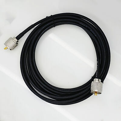 UHF Male (Plug) to UHF Male (Plug) RG58 Cable Assembly, 144 inch (12 ft) - Fresh Stock Dated December 2025
