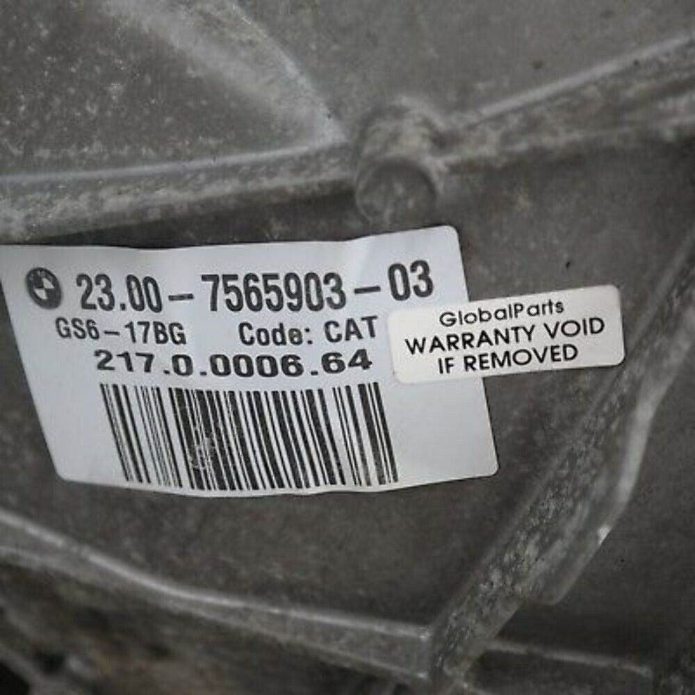 BMW 3 5 E60 E90 E91 325i 525i N52 N53 Manual 6 Speed Gearbox GS6-17BG WARRANTY - Fresh Stock Dated January 2026