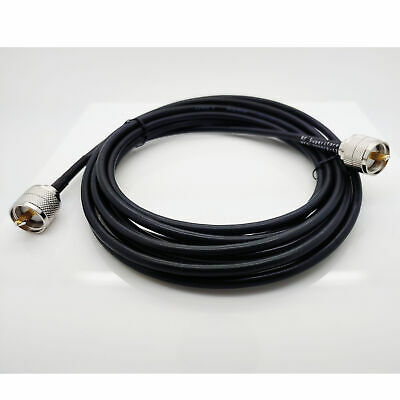 UHF Male (Plug) to UHF Male (Plug) RG58 Cable Assembly, 144 inch (12 ft) - Fresh Stock Dated December 2025