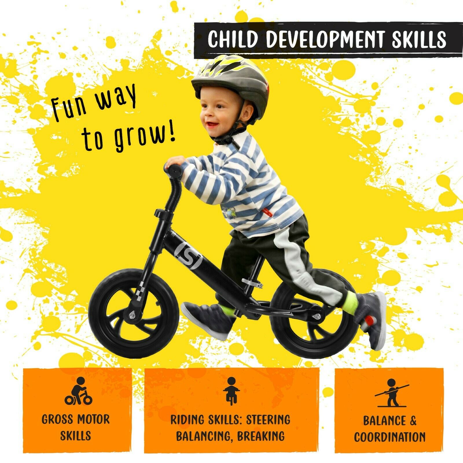 Balance Bike Premium Model Lightweight High-Grade Aluminum for Kids 2-6 Years - Fresh Stock Dated January 2026