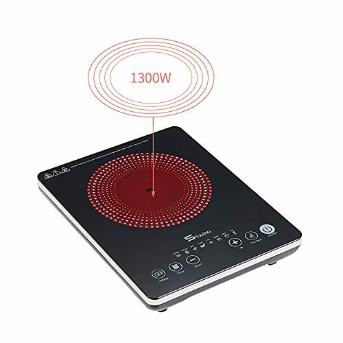 STULENG Electric Stove, Portable 1300W Infrared Single Burner Sensor Touch - Fresh Stock Dated February 2026