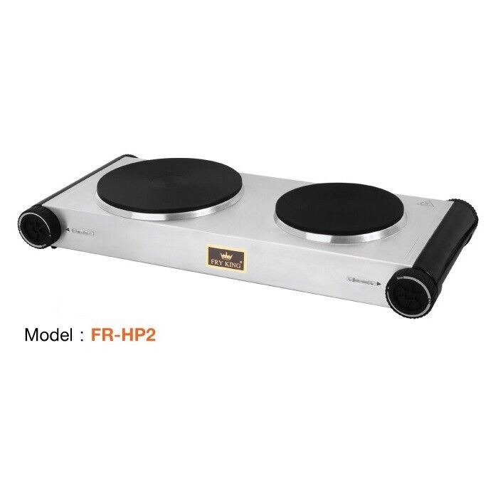 Kitchen Double Burners Electric Stove Top Hot Plate Stainless Portable Cooker - Fresh Stock Dated February 2026