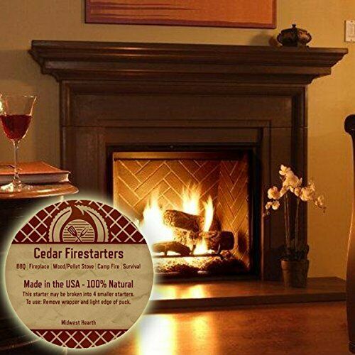 Fire Disc Starters Firestarters Starter for Logs Fireplace Campfires Wood Stove - Fresh Stock Dated December 2025