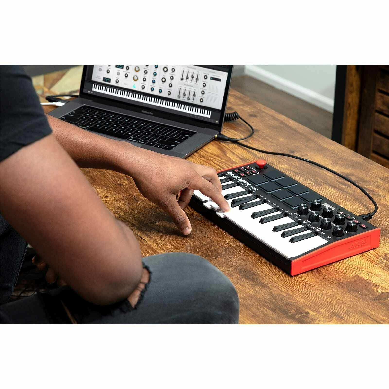 Akai MPK Mini MK3 25-Key Compact USB Keyboard & Pad Controller w Software & Ear - Fresh Stock Dated December 2025
