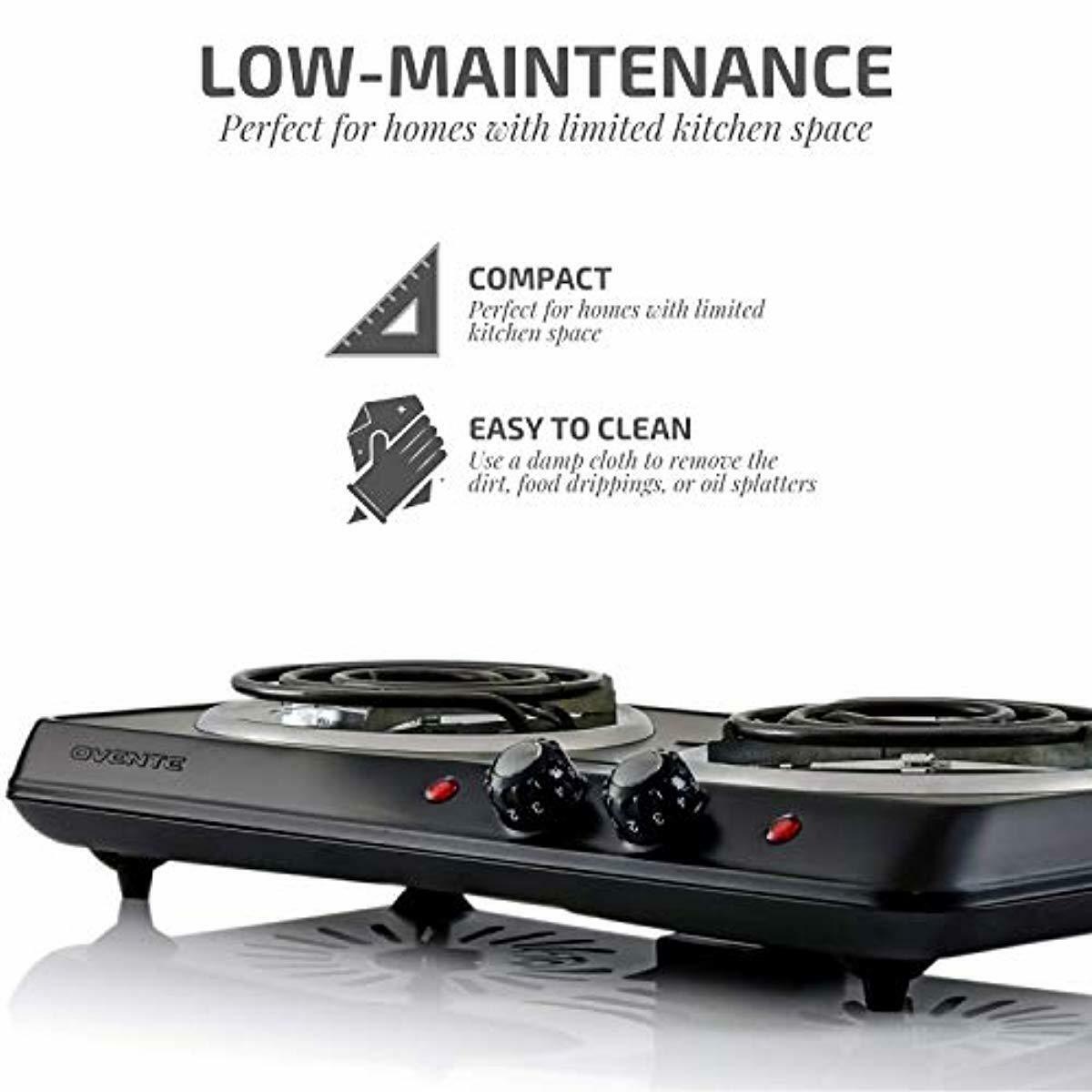 Electric Cooktop Burner Hot Plate 2 Double Coil Burner Cooking Stove NEW - Fresh Stock Dated February 2026