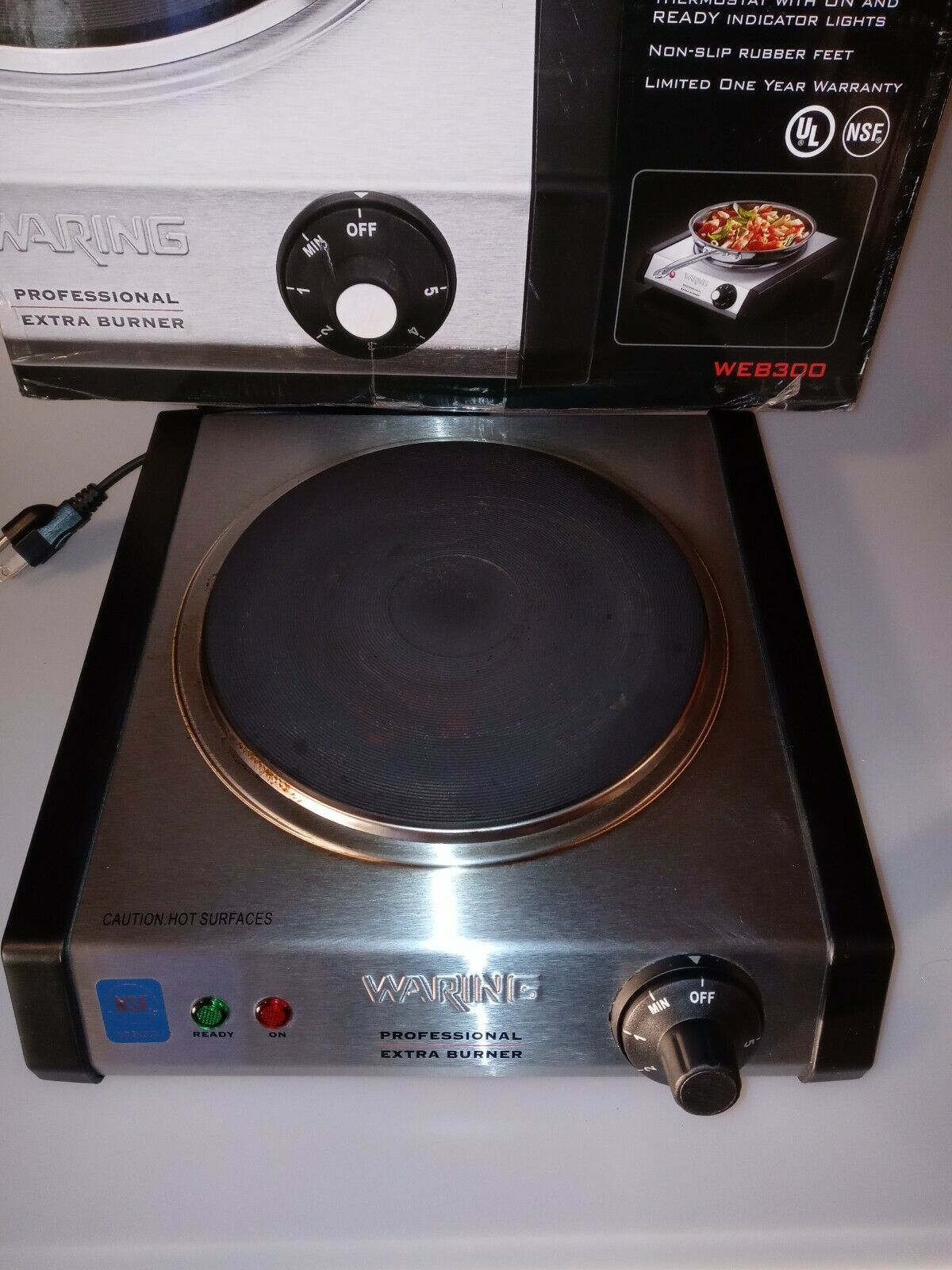 Waring Single Commercial Grade Bruner WEB300 1300W - FAST SHIPPING USA - Fresh Stock Dated February 2026