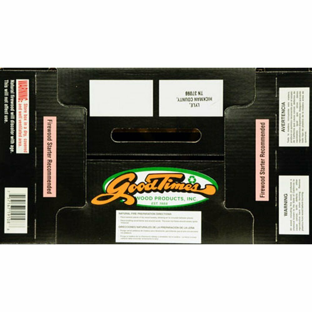 Goodtimes Premium All Natural Firewood for Indoor and Outdoor Use, Hardwood - Fresh Stock Dated January 2026