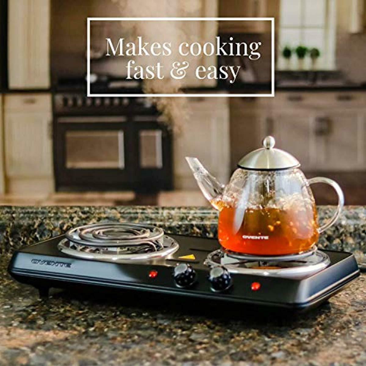 Electric Cooktop Burner Hot Plate 2 Double Coil Burner Cooking Stove NEW - Fresh Stock Dated February 2026