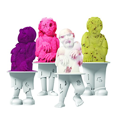 Tovolo Zombies Pop Molds, Flexible Silicone, Easily-Removable, Dishwasher Safe - Fresh Stock Dated February 2026