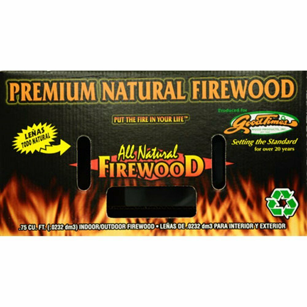Goodtimes Premium All Natural Firewood for Indoor and Outdoor Use, Hardwood - Fresh Stock Dated January 2026
