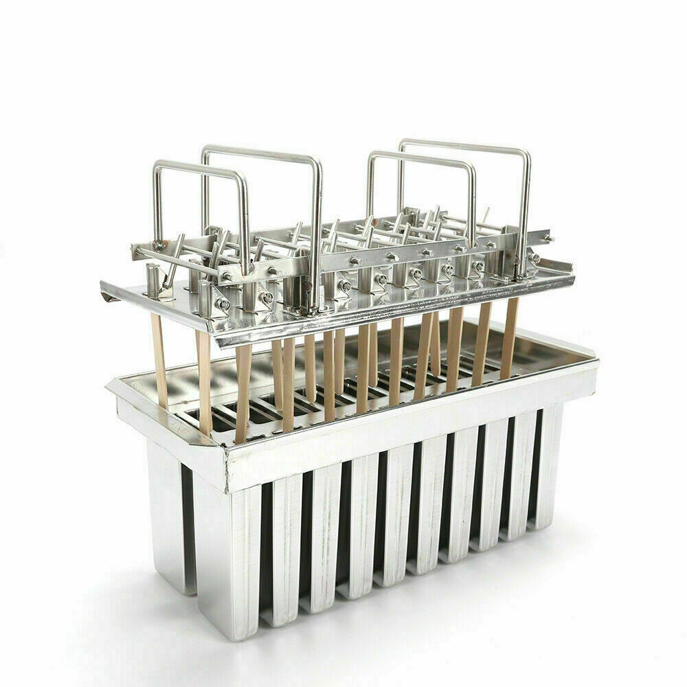 20pcs Ice Cream Stick Molds Mold Ice Pop Lolly Popsicle Holder Stainless Steel - Fresh Stock Dated February 2026