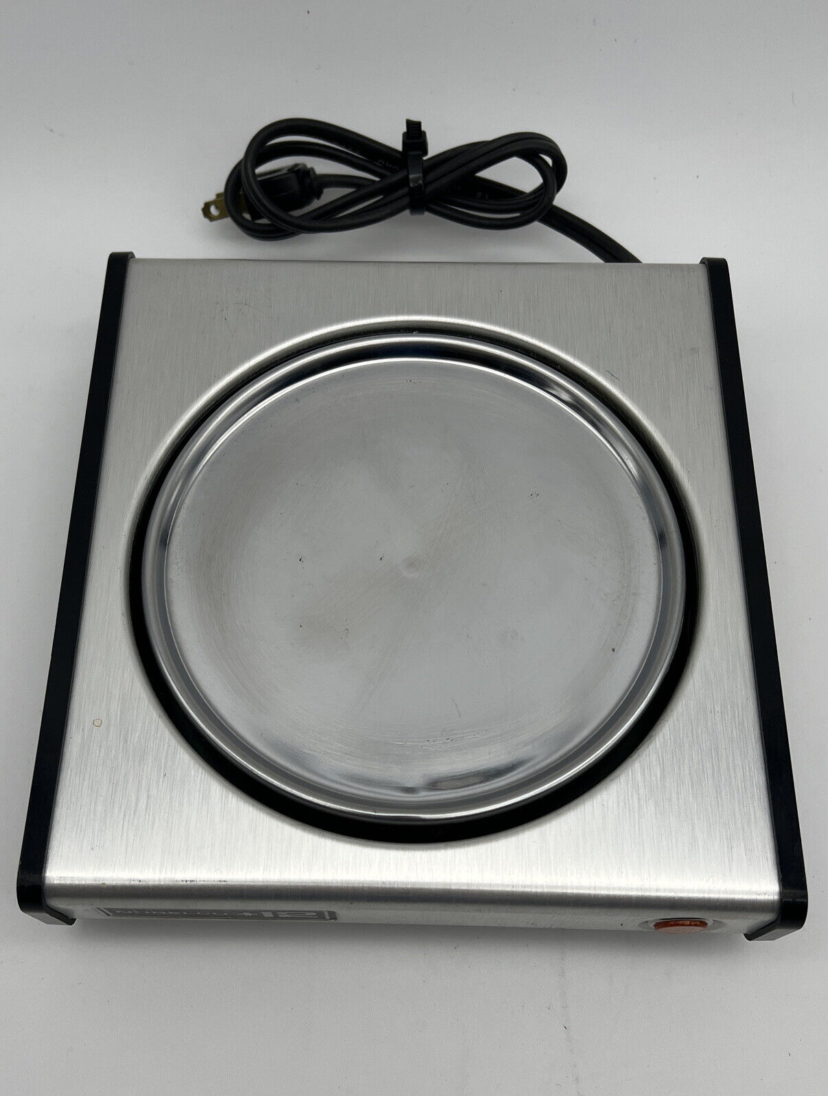 NORELCO +12 Coffee Serving Plate Warmer HB5145 Retro Stainless Hot Plate EUC - Fresh Stock Dated February 2026