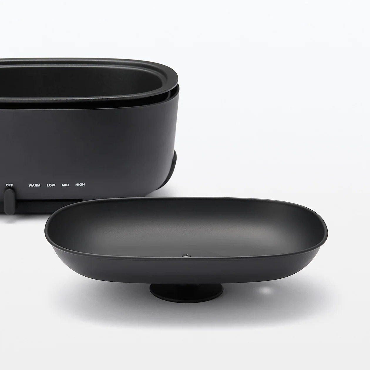 MUJI Deep Grill Pot MJ HPFK1 Nonstick Cookware Electric New Model Black Compact - Fresh Stock Dated February 2026