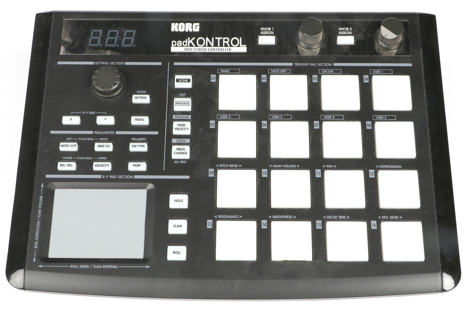 Korg padKONTROL, Bus-powered MIDI Controller, PadKONTROL, Lightly used - Fresh Stock Dated December 2025