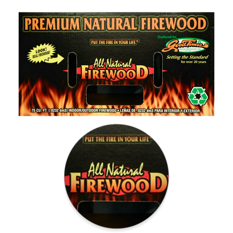 Goodtimes Premium All Natural Firewood for Indoor and Outdoor Use, Hardwood - Fresh Stock Dated January 2026