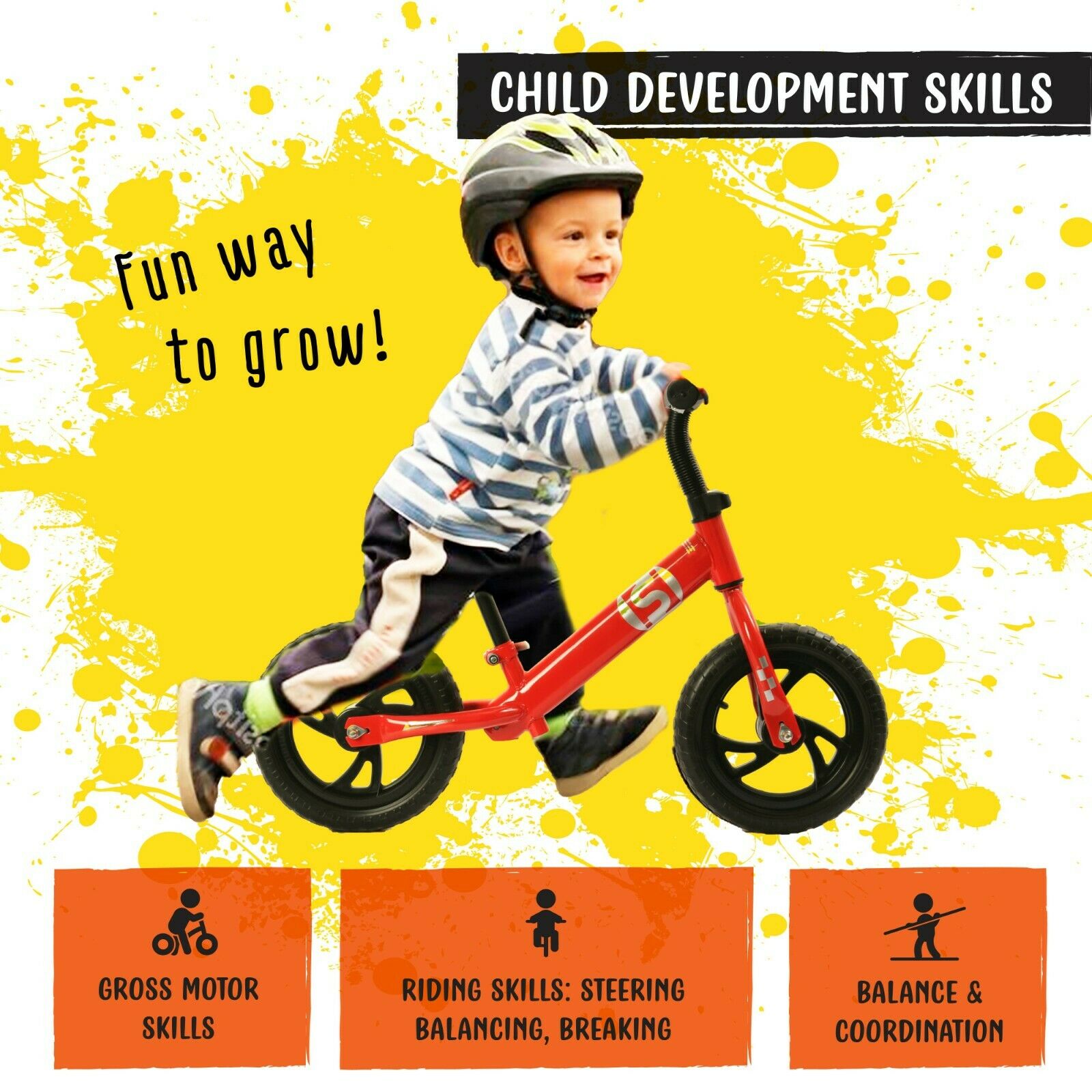 Balance Bike Premium Model Lightweight High-Grade Aluminum for Kids 2-6 Years - Fresh Stock Dated January 2026