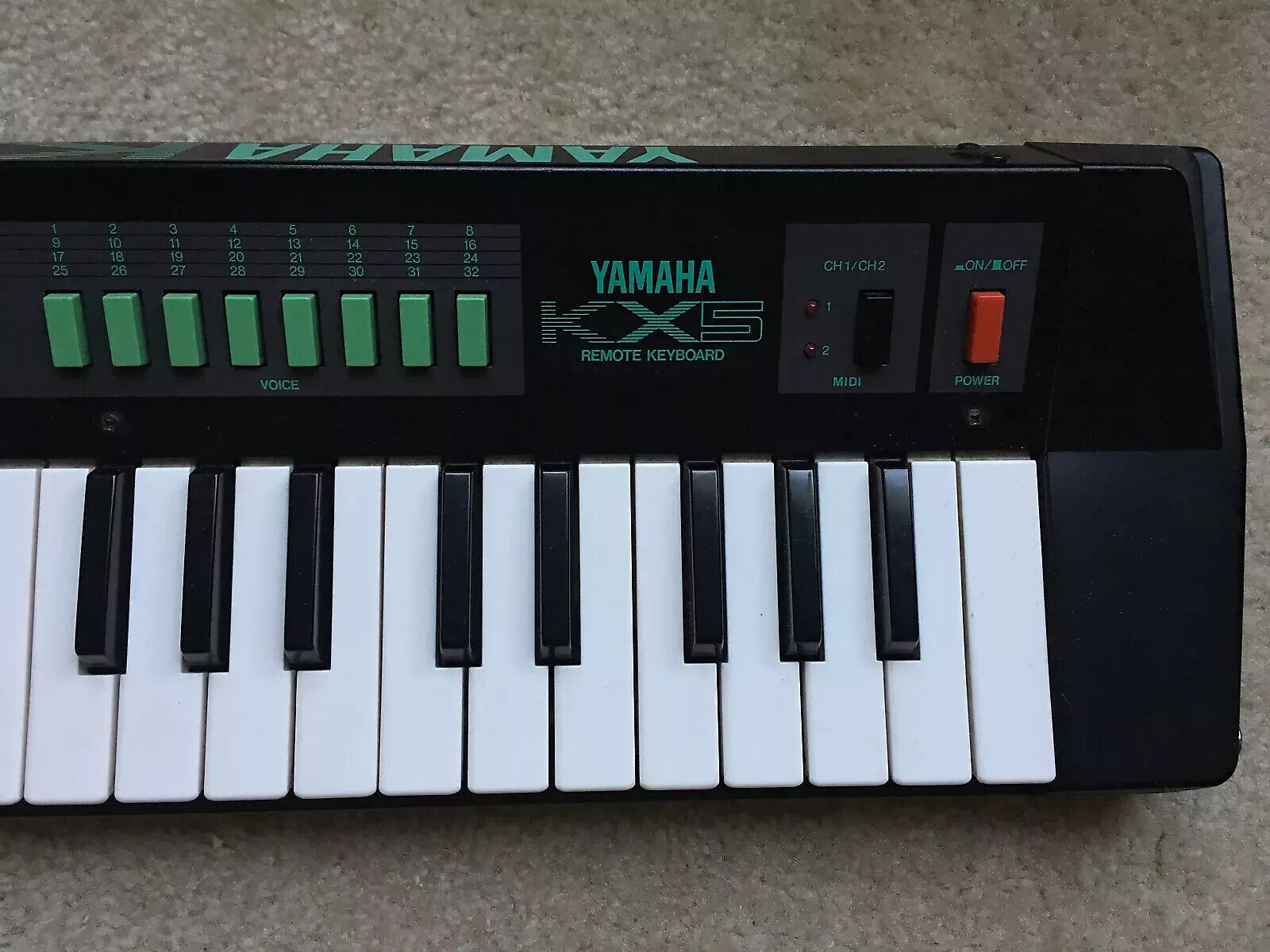 Yamaha KX5 Vintage MIDI Remote Keyboard Controller Keytar - Black - Fresh Stock Dated December 2025