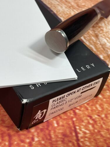 Shun DM0700 Classic 3-1/2-Inch Paring Knife - Fresh Stock Dated January 2026
