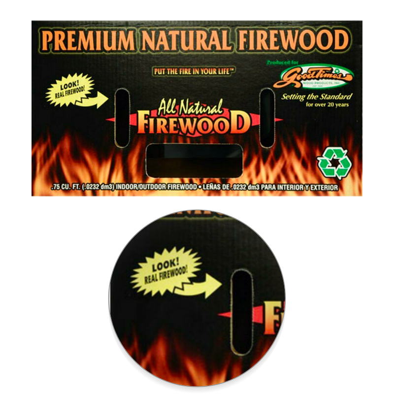 Goodtimes Premium All Natural Firewood for Indoor and Outdoor Use, Hardwood - Fresh Stock Dated January 2026