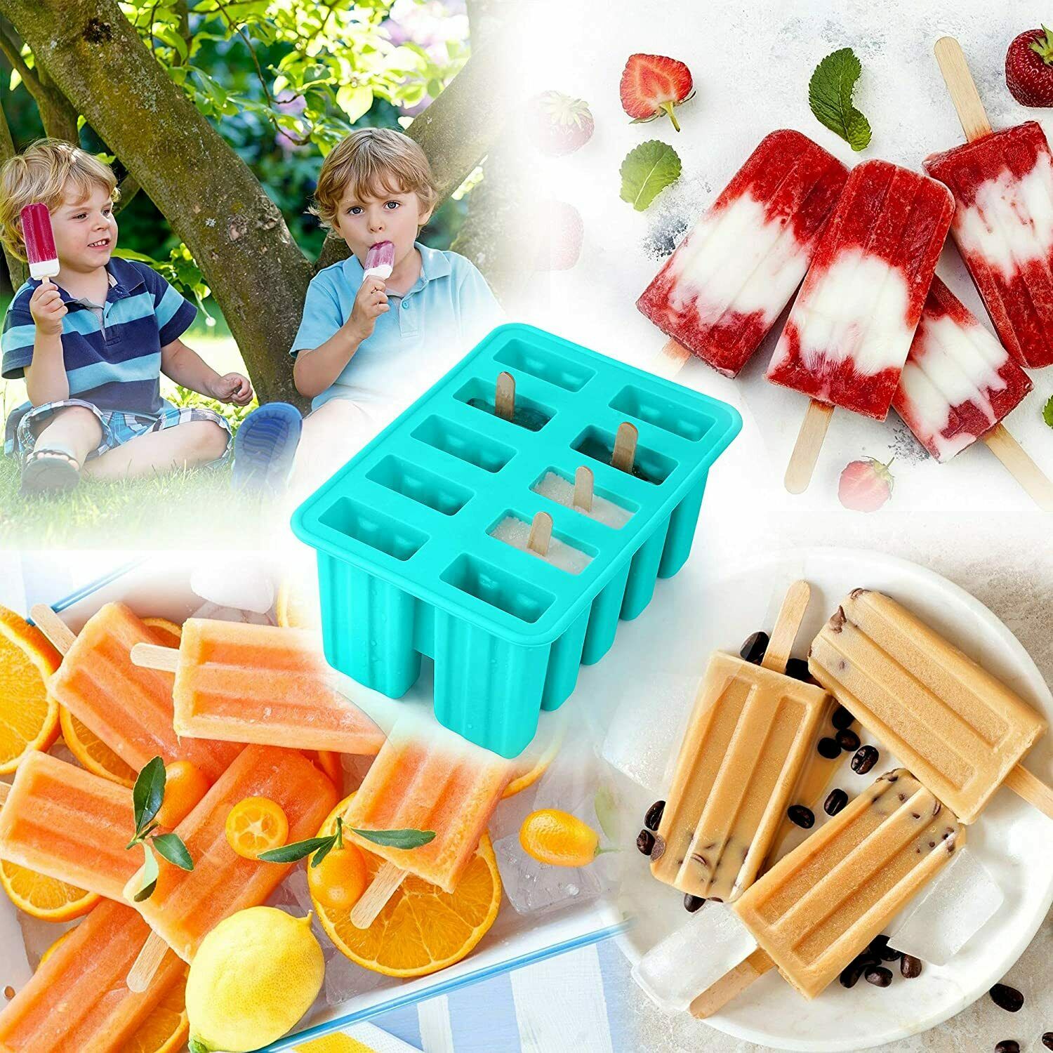 Ice Monster Silicone Popsicle Molds - Homemade Popsicles Mold for Kids - Fresh Stock Dated February 2026