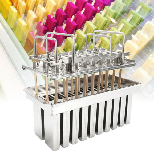 20 Cell Ice Cream Sticks Popsicle Frozen Freezing Ice Lolly Mould Tray Mold - Fresh Stock Dated February 2026
