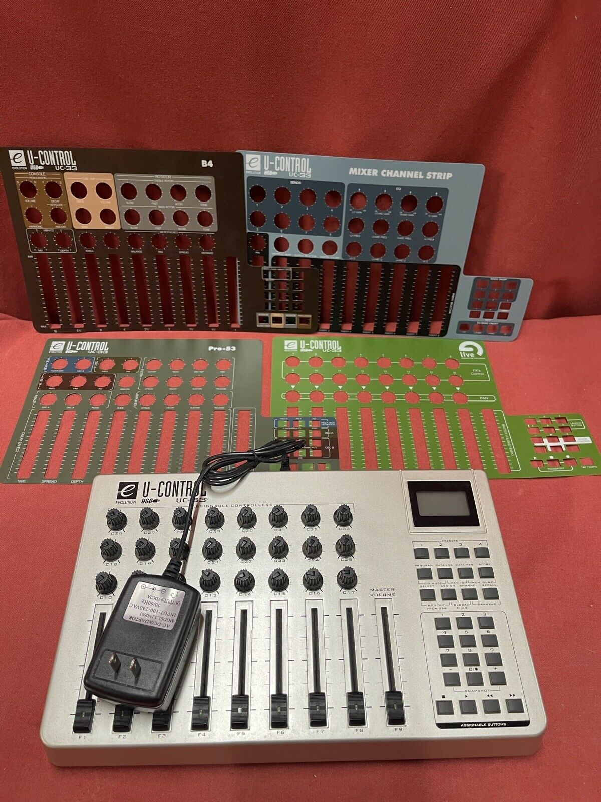 Evolution U-Control UC-33e USB & MIDI Mixer DAW Controller - Fresh Stock Dated December 2025