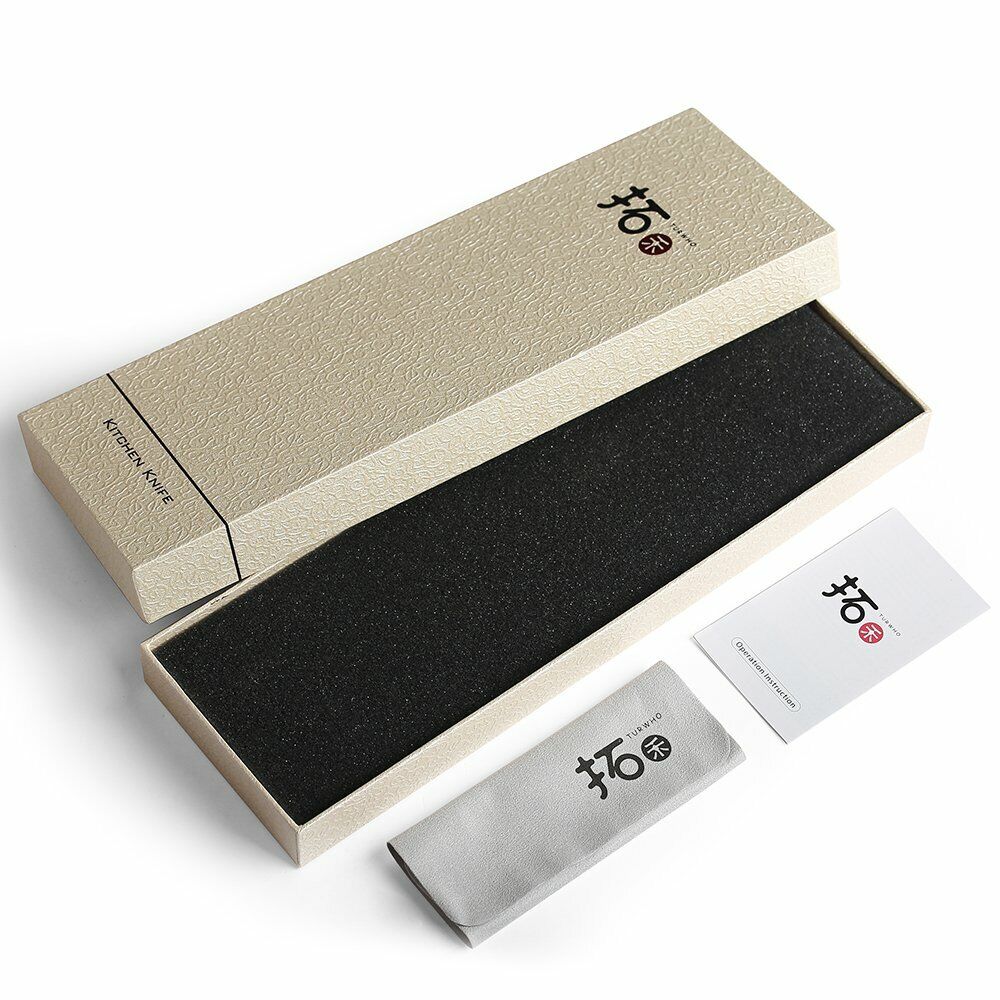 TURWHO 7in Chef Chopper Kitchen Cleaver Knife Japanese VG10 Damascus Steel Knife - Fresh Stock Dated January 2026