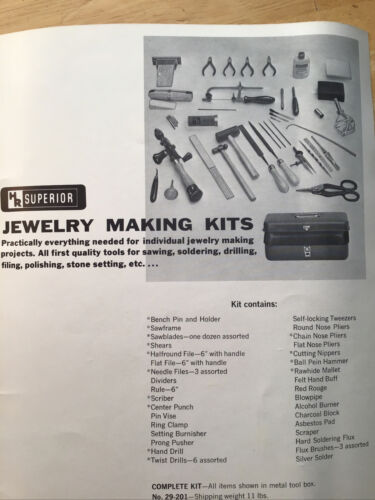 Lot of jewelers hand tools ,Jewelry Making Kit - Fresh Stock Dated December 2025