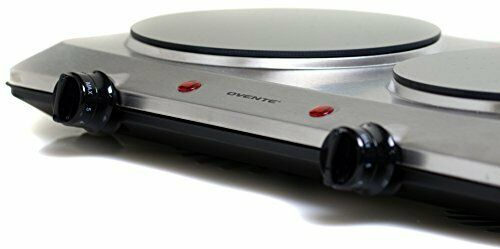 Ovente 1500W Double Hot Plate Electric Countertop Infrared Stove 7.5 Inch with D - Fresh Stock Dated February 2026