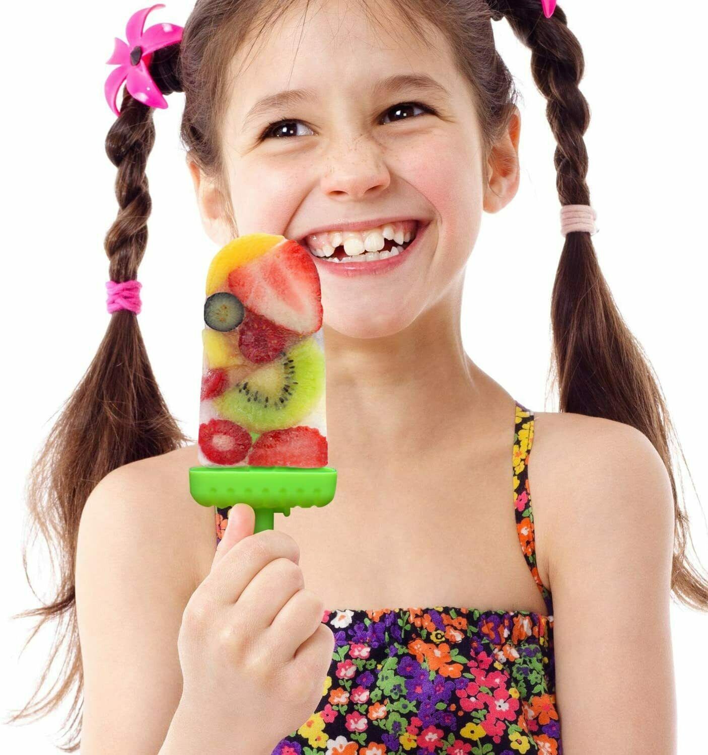 Popsicle Ice Mold Maker Set - 6 Pack BPA Free Reusable Ice Cream DIY ICE Pop - Fresh Stock Dated February 2026