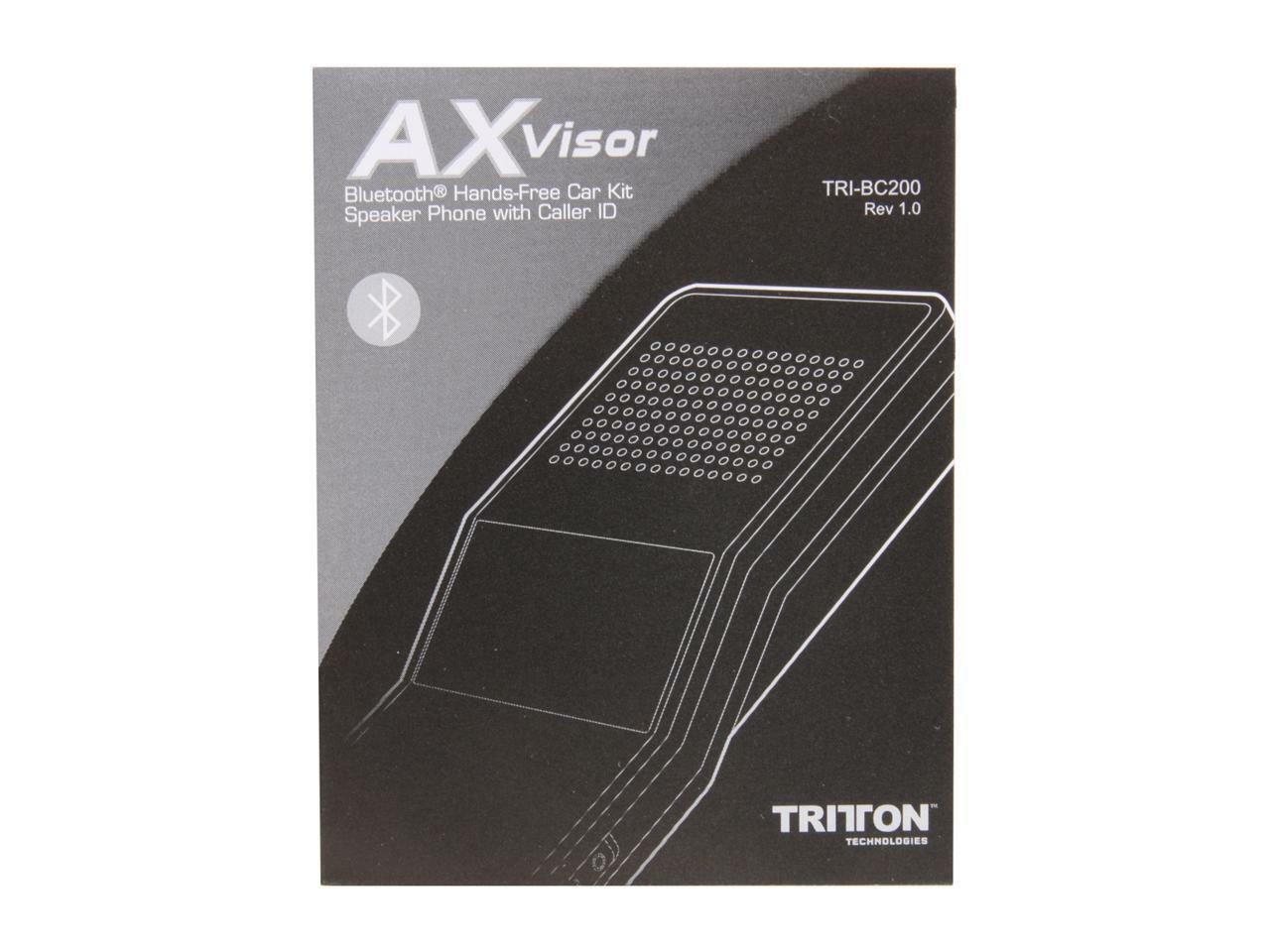 @Tritton AX Visor Bluetooth Speaker Handsfree Car Kit OLED ID display tri-bc200@ - Fresh Stock Dated December 2025