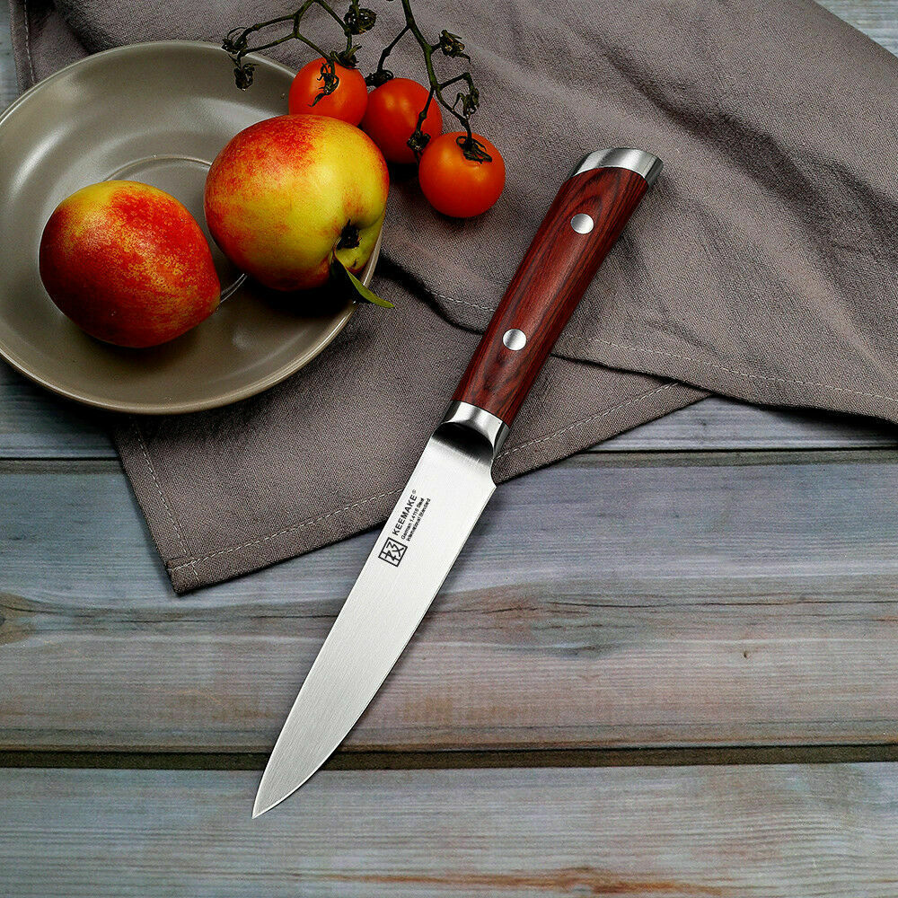 5 Inch Chef's Utility Knife German Stainles Steel Fruit Paring Peeling Knife - Fresh Stock Dated February 2026