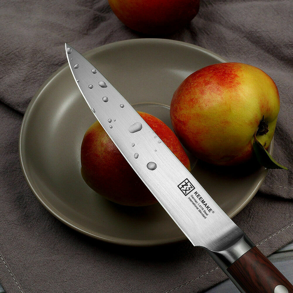 5 Inch Chef's Utility Knife German Stainles Steel Fruit Paring Peeling Knife - Fresh Stock Dated February 2026