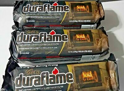 Duraflame Gold 3-hr Fire Log Bigger Brighter 4.5 lbs Each - 2 Pack - Fresh Stock Dated December 2025
