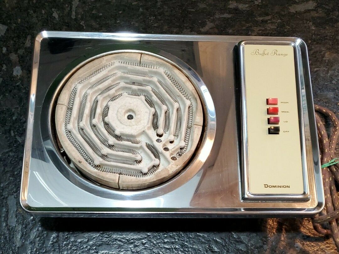 Vintage Mid-Century Dominion Buffet Range Single Element Model 1453 - Fresh Stock Dated February 2026